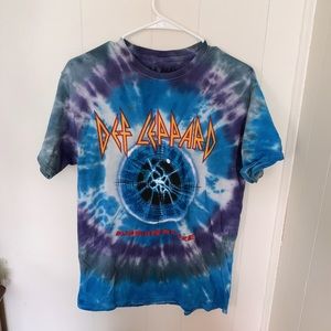 🌸 Def Leppard Tie dye Tee